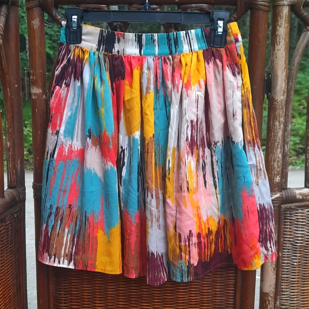 🍀3/15 Boutique Colorful Mini Skirt